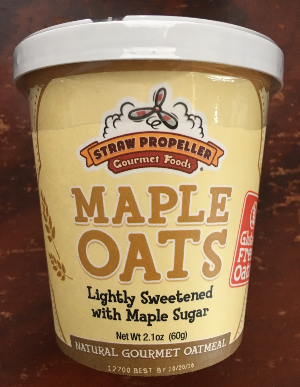 Alexis's Gluten Free Adventures Straw Propeller Gourmet Foods Oatmeal