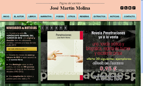 página web del escritor y poeta José Martín Molina