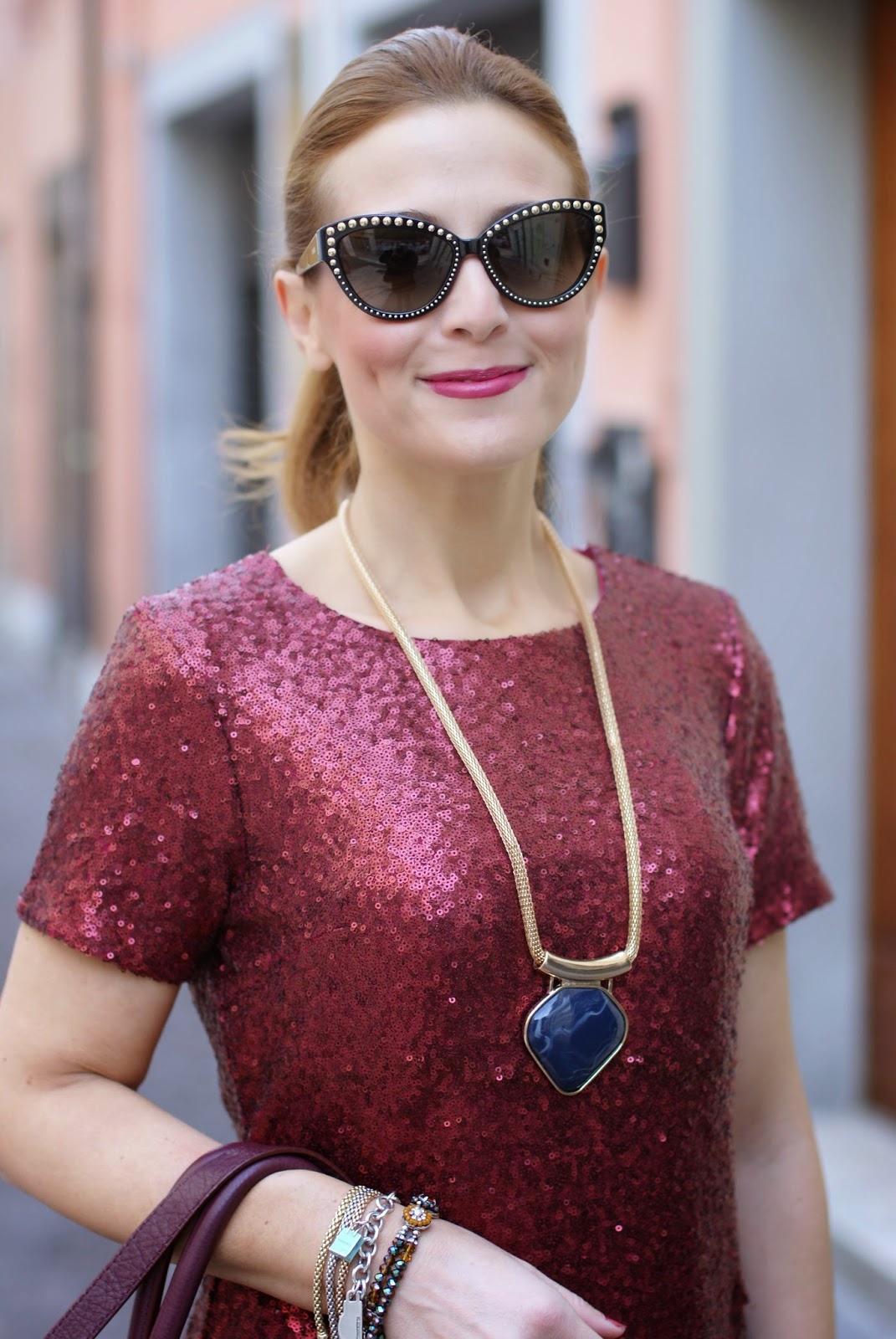 Accessorize collana con pietra, bracciali oro Fope, Fashion and Cookies, fashion blogger
