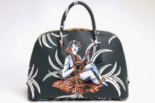 Prada Top Handle Bag in Hawaiian Print Saffiano Leather BL0894 ...  