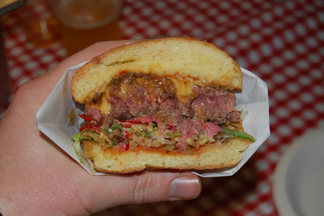 London Burger Bash - Fred Smith Burger cut-through