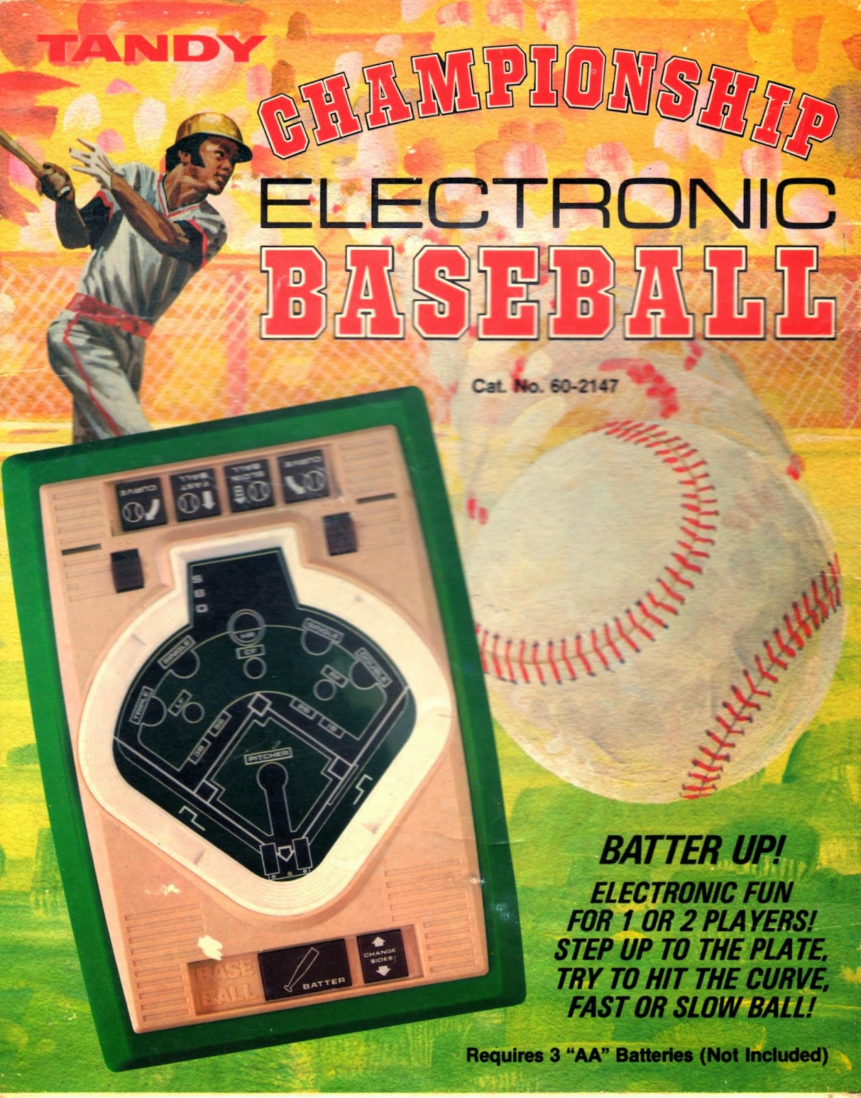 Electronic Baseball Tandy Electronic Championship Baseball