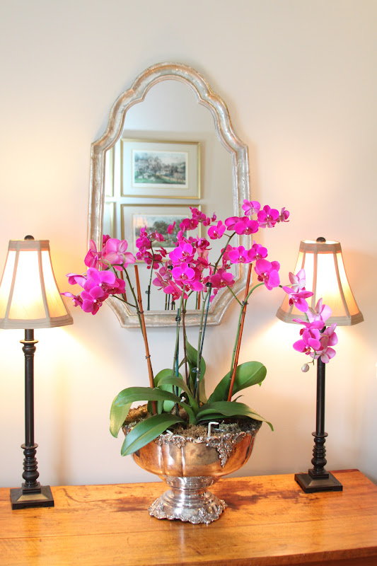 Woven Home Decorating with Orchids