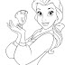Disney Princesses Belle Coloring Pages gt;gt; Disney Coloring