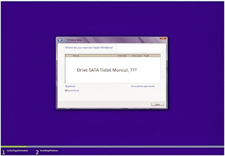 Cara Menampilkan Drive SATA yang Menghilang pada Saat Setup Windows 8