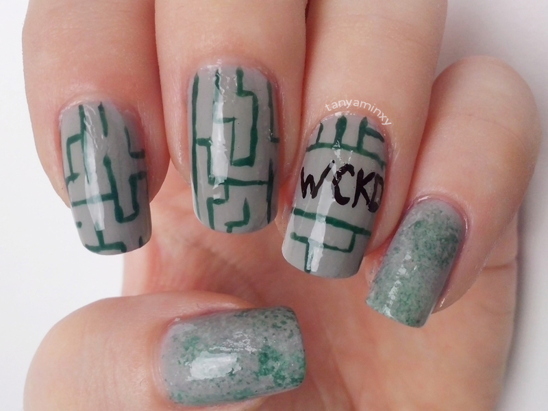 The Maze Runner Nails Nail Art Nail Design Movie Nails Book Nails Dystopia Nails