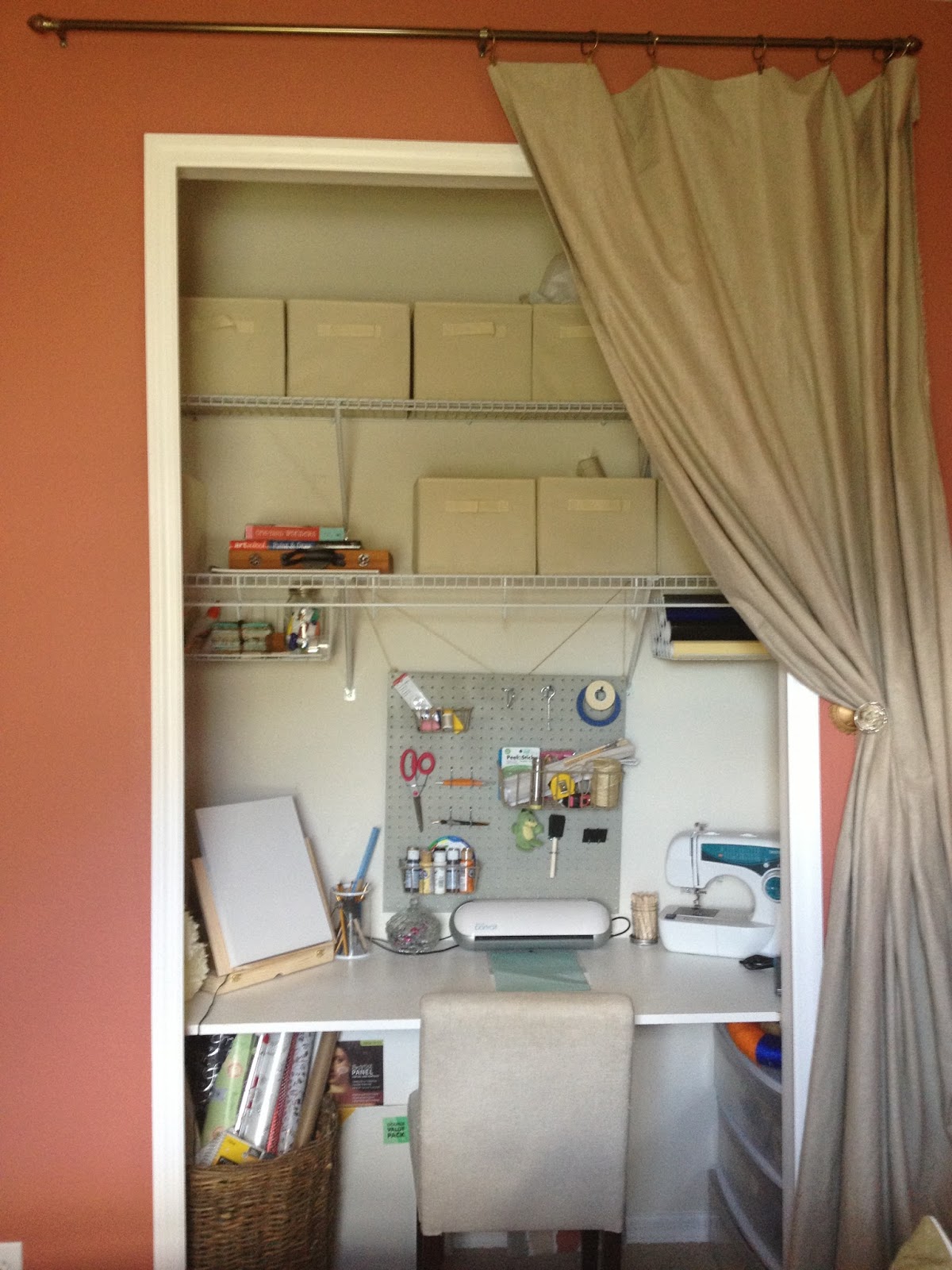Build a Craft Table in the Closet (It's Cheap and Easy! Do It