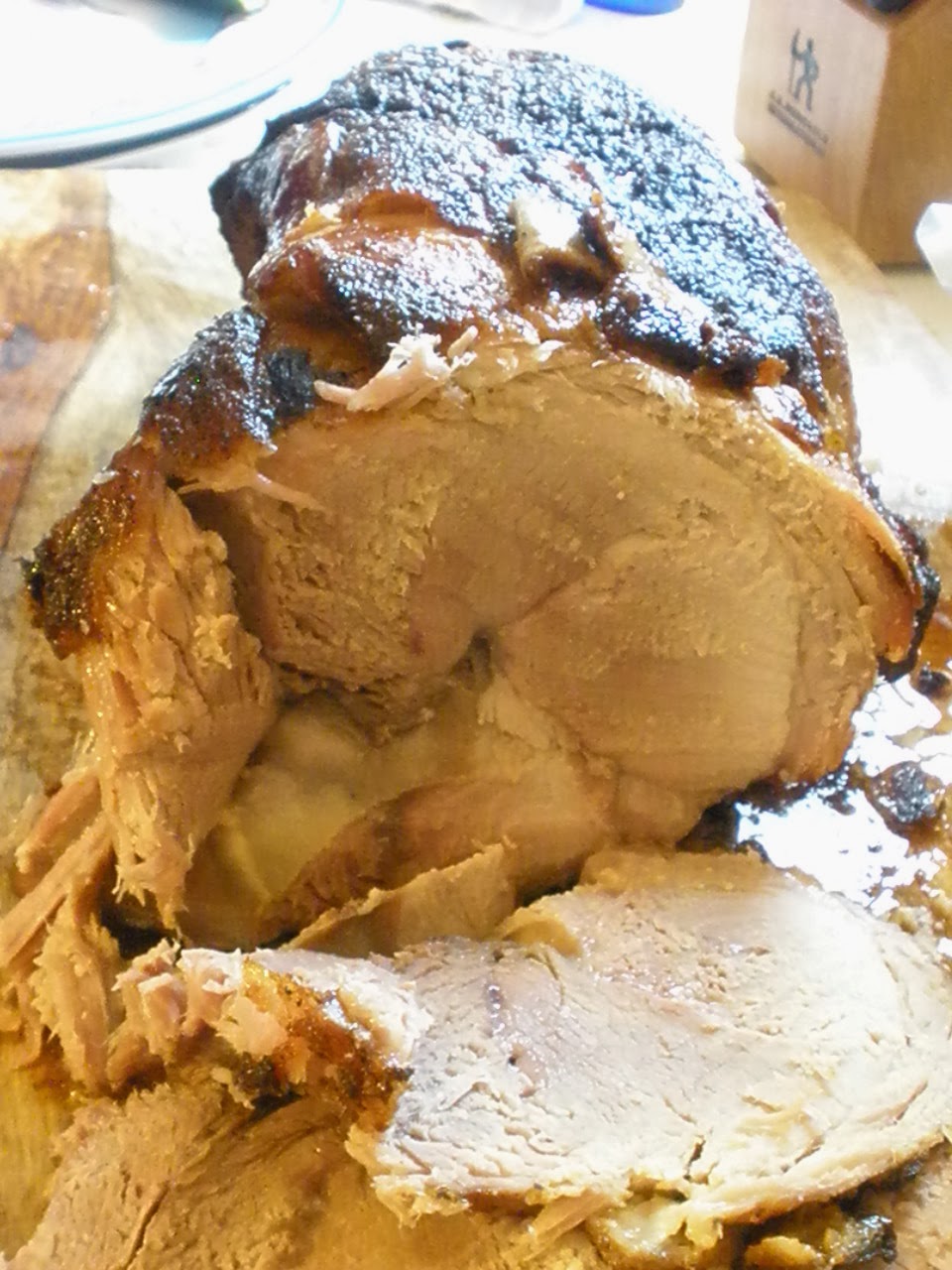 Rachel's Recipes SlowRoasted Pork Shoulder with Peach Sauce