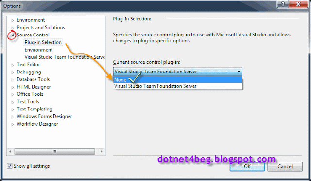 تسريع برنامج فيجوال ستوديو 2010 speed up Visual Studio 2010
