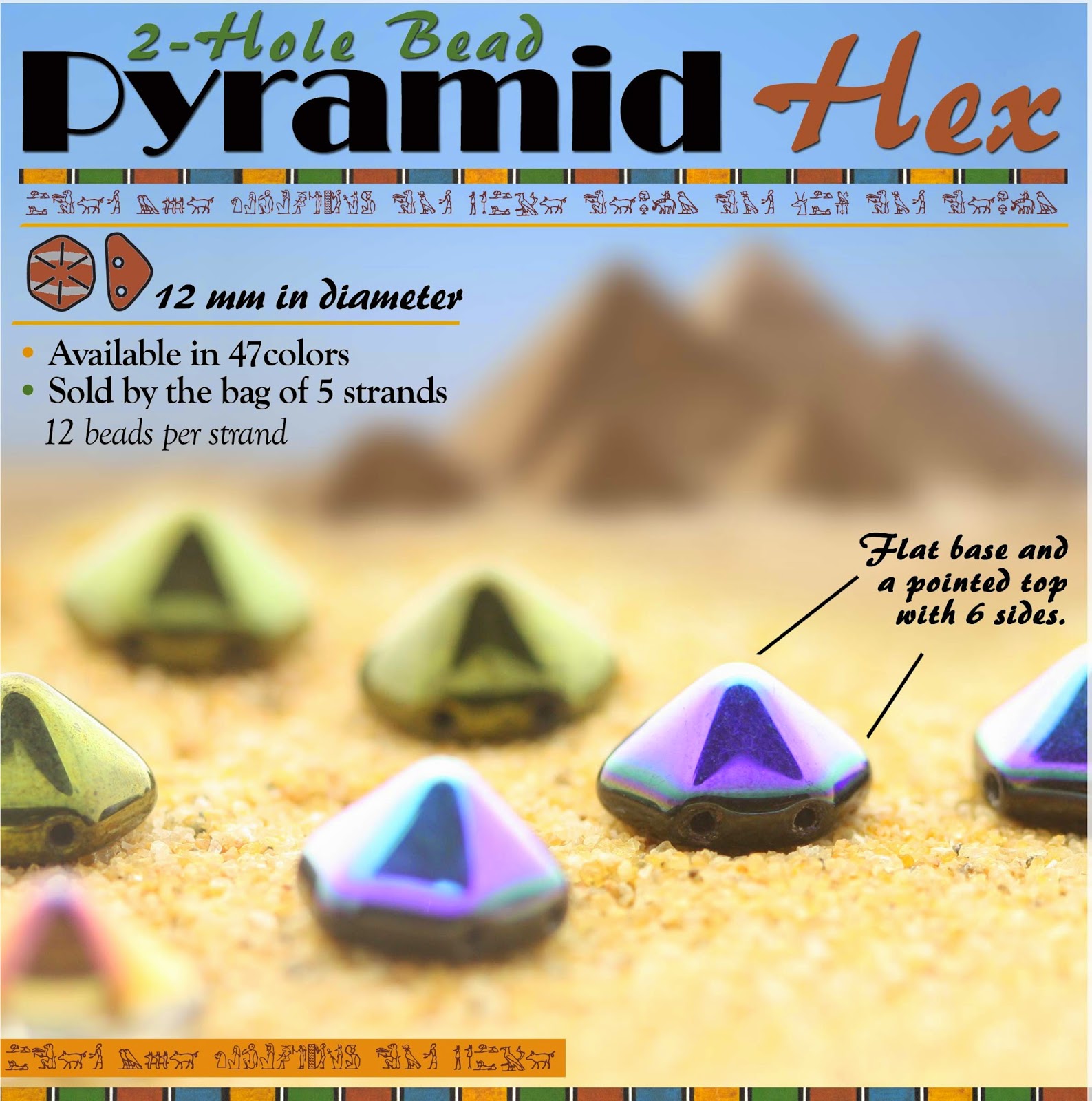 The Beadsmith Blog WEEKLY NEW PRODUCT LAUNCH Czech Pyramid Hex Beads
