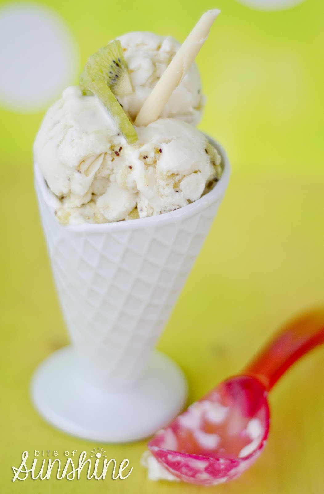 Kiwi Frozen Yoghurt — Bits of Sunshine