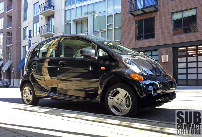 Subcompact Culture The Small Car Blog Review 2012 Mitsubishi I Se A Silent Itty Bitty City Slicker