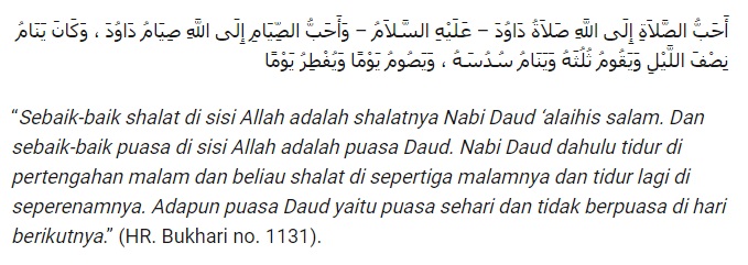 Pengertian, Niat, Tata Cara Pelaksanaan, Keutamaan serta Manfaat Puasa Daud