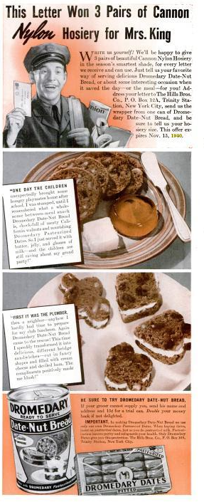 Dying For Chocolate Dromedary Date Nut Bread In A Can Vintage Ad Recipe Dying For Chocolate Dromedary Date Nut Bread In A Can Vintage Ad Recipe