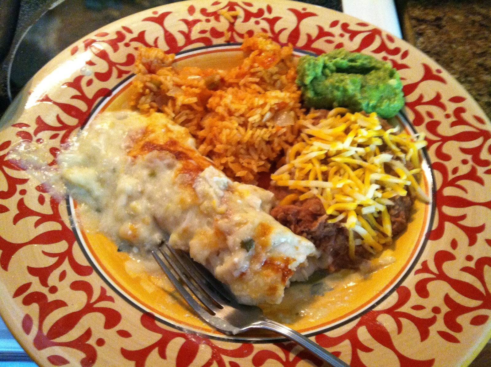 All Things Walker White Chicken Enchiladas with Salsa Verde Sour Cream