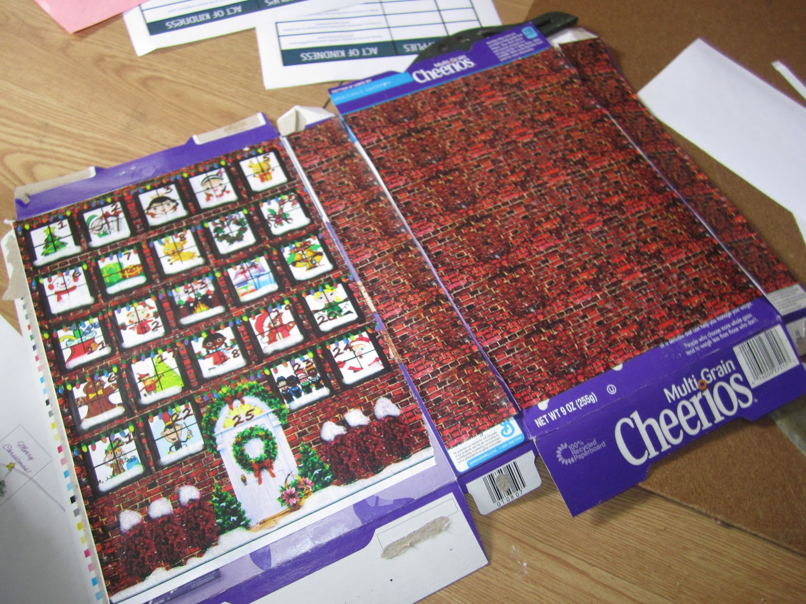 Frugal NJ Frugal Advent Calendar From a Cereal Box!