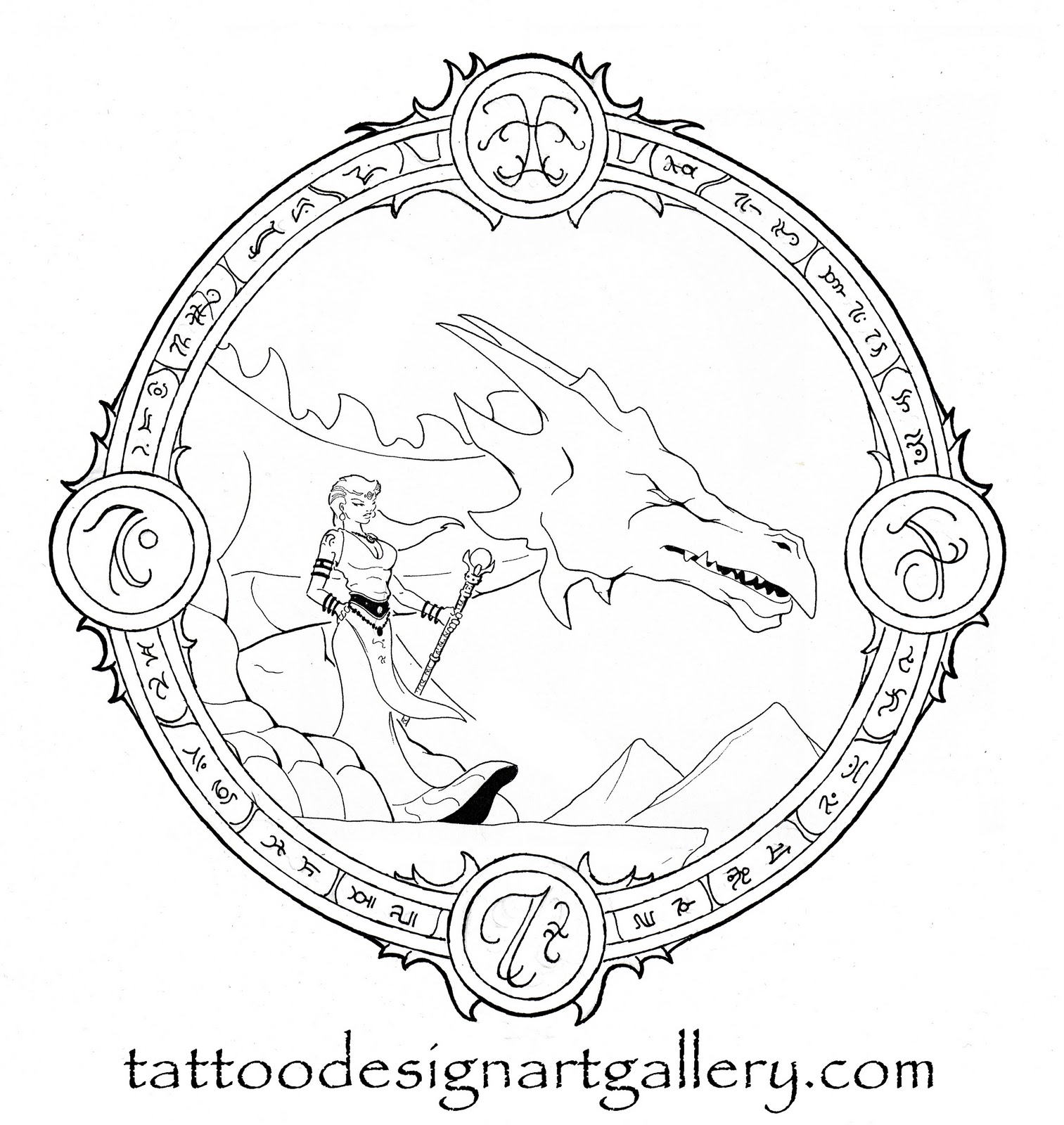 Tattoo Designs Sorceress and