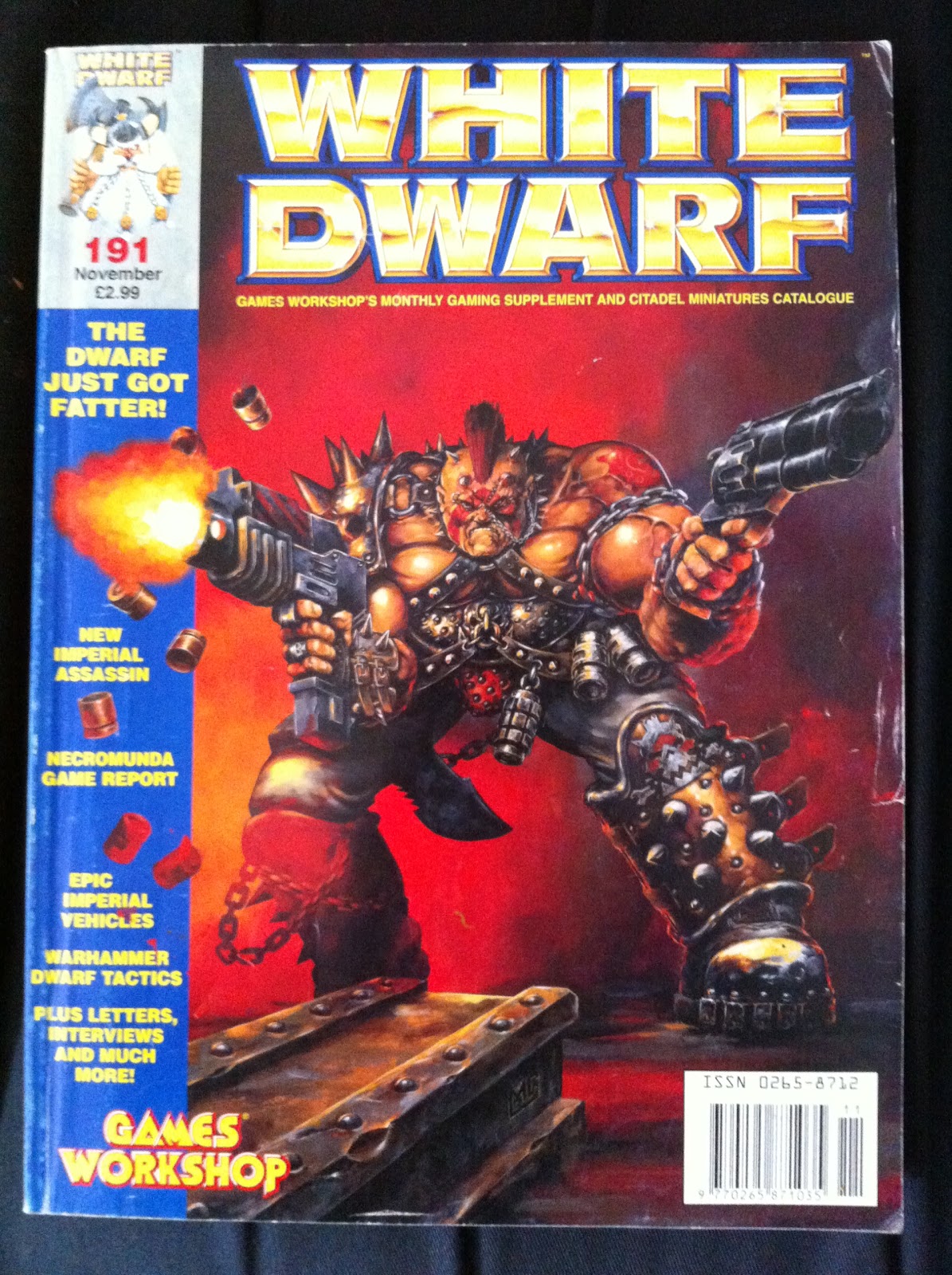 WarLlama 40k Vintage White Dwarf 191. November 1995.