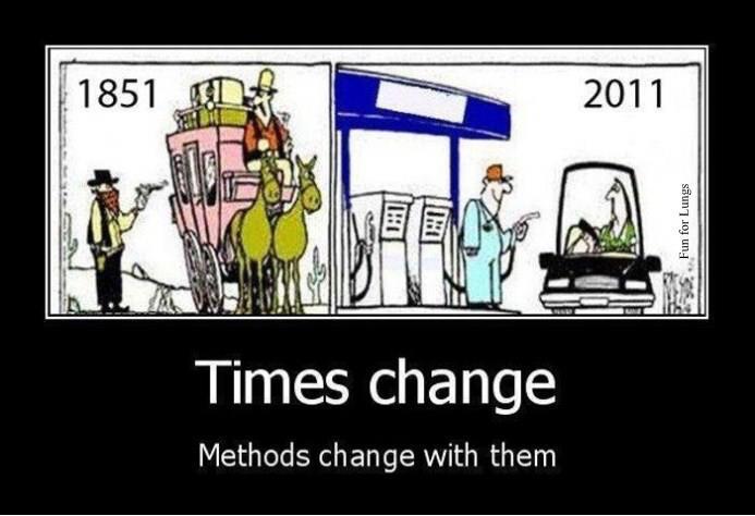 Times change oil
