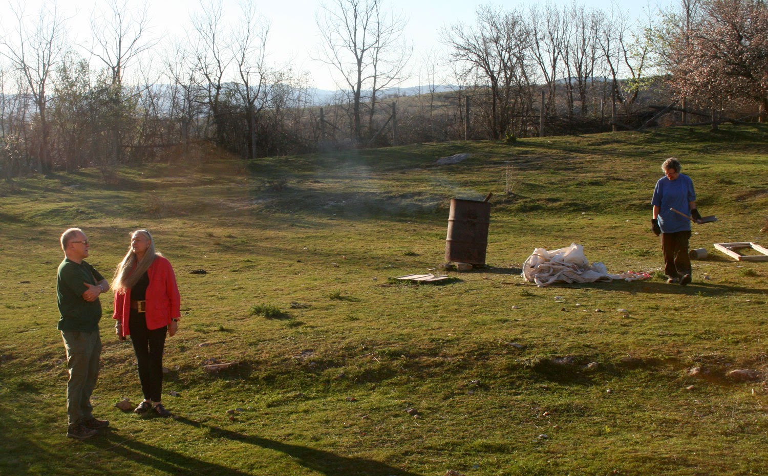 The early evening sun, my dad, my friend and my mum The early evening sun, my dad, my friend and my mum