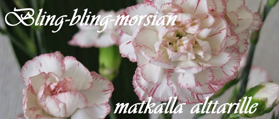 Bling-bling-morsian matkalla alttarille