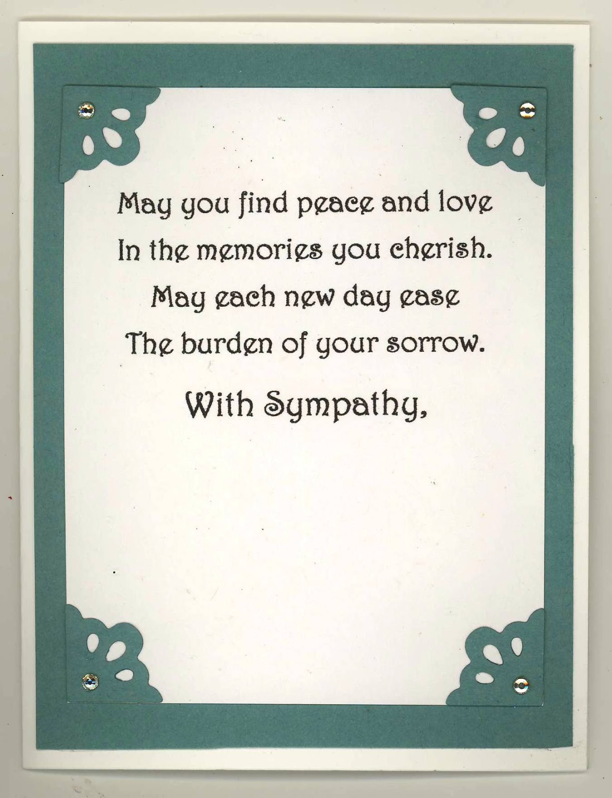 Chatterbox Creations Sympathy Cards to Make.