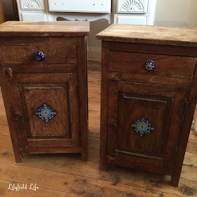 Bedside tables before - Spanish style