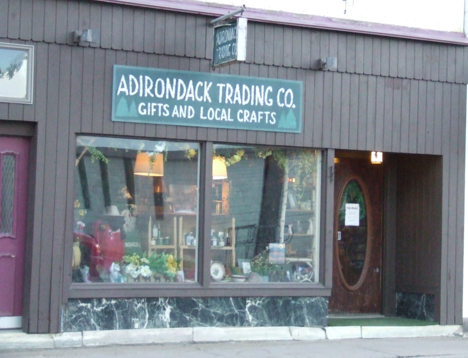 With Lisa at Saranac Lake