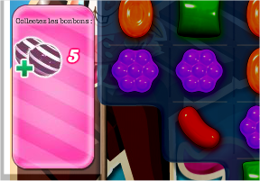 capture d'écran Candy Crush Saga - objectif du niveau 130