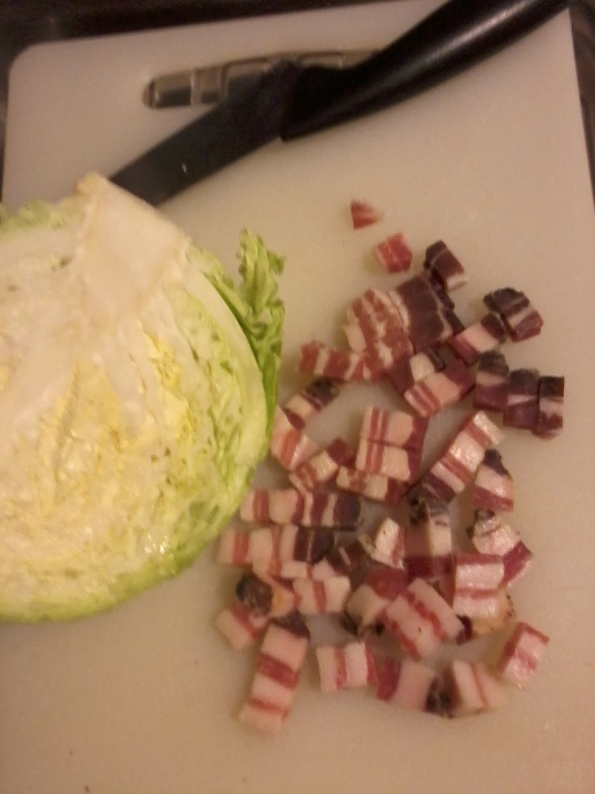 Pasta con crema di verza e pancetta RicetteByme