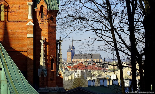parkowa kraków widok parkowa kraków kościół mariacki