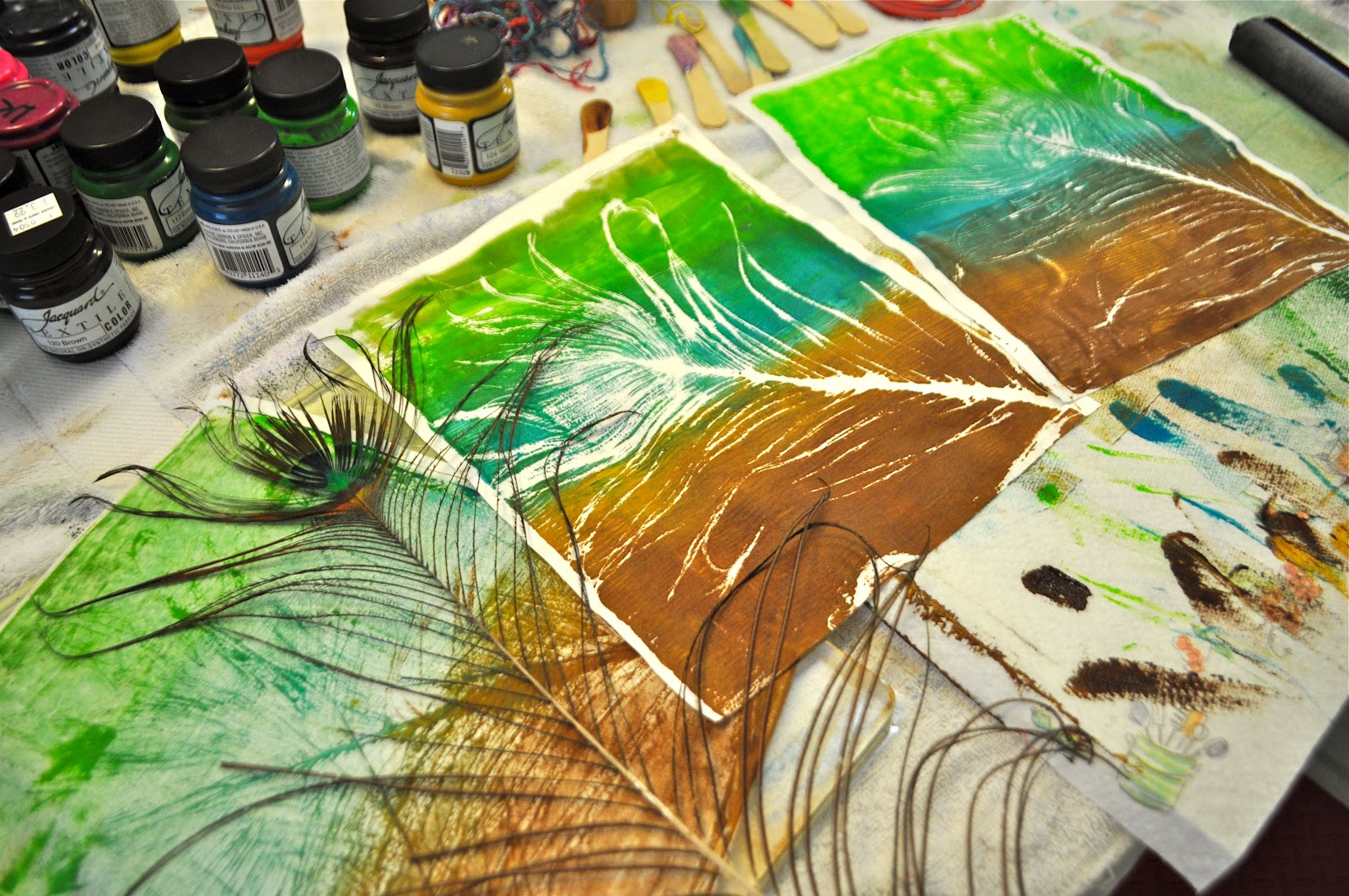 LuAnn Kessi Gelli Printing on Fabric...