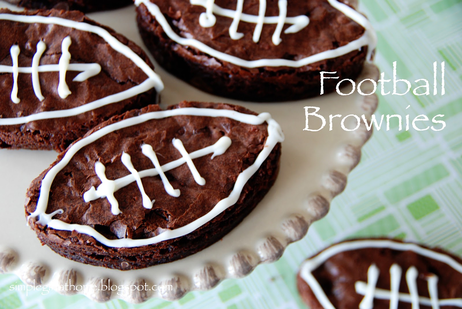 Watch How to Make Football Brownies video Watch How to Make Football Brownies video