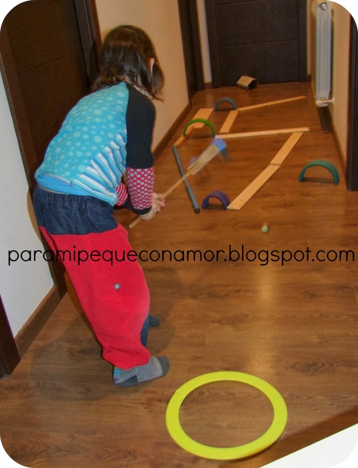 Para mi peque con amor: Mini golf en casa