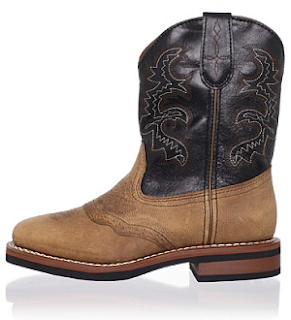 MyHabit: Save Up to 60% off Western Boots for Little Cowboys and Cowgirls: Dan Post Embroidered Two-Tone Boot - Just like a real cowboy, Western shaft with decorative stitching and pull tabs, square toe