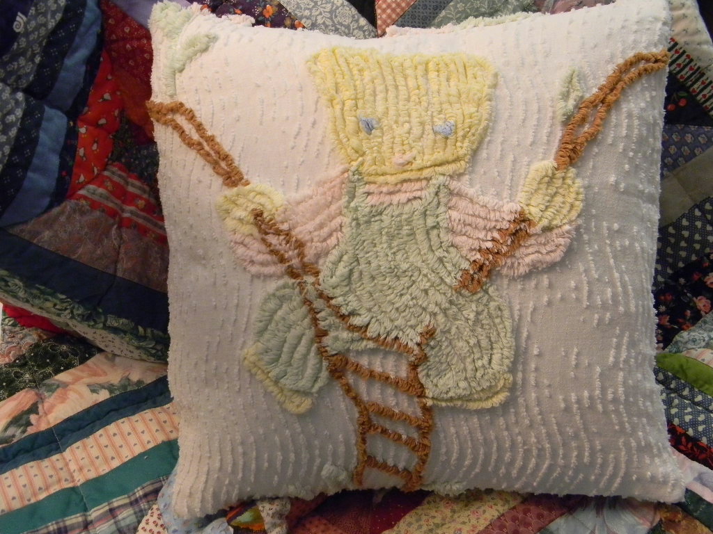 Warm Hugs Design Vintage Chenille Pillow Covers