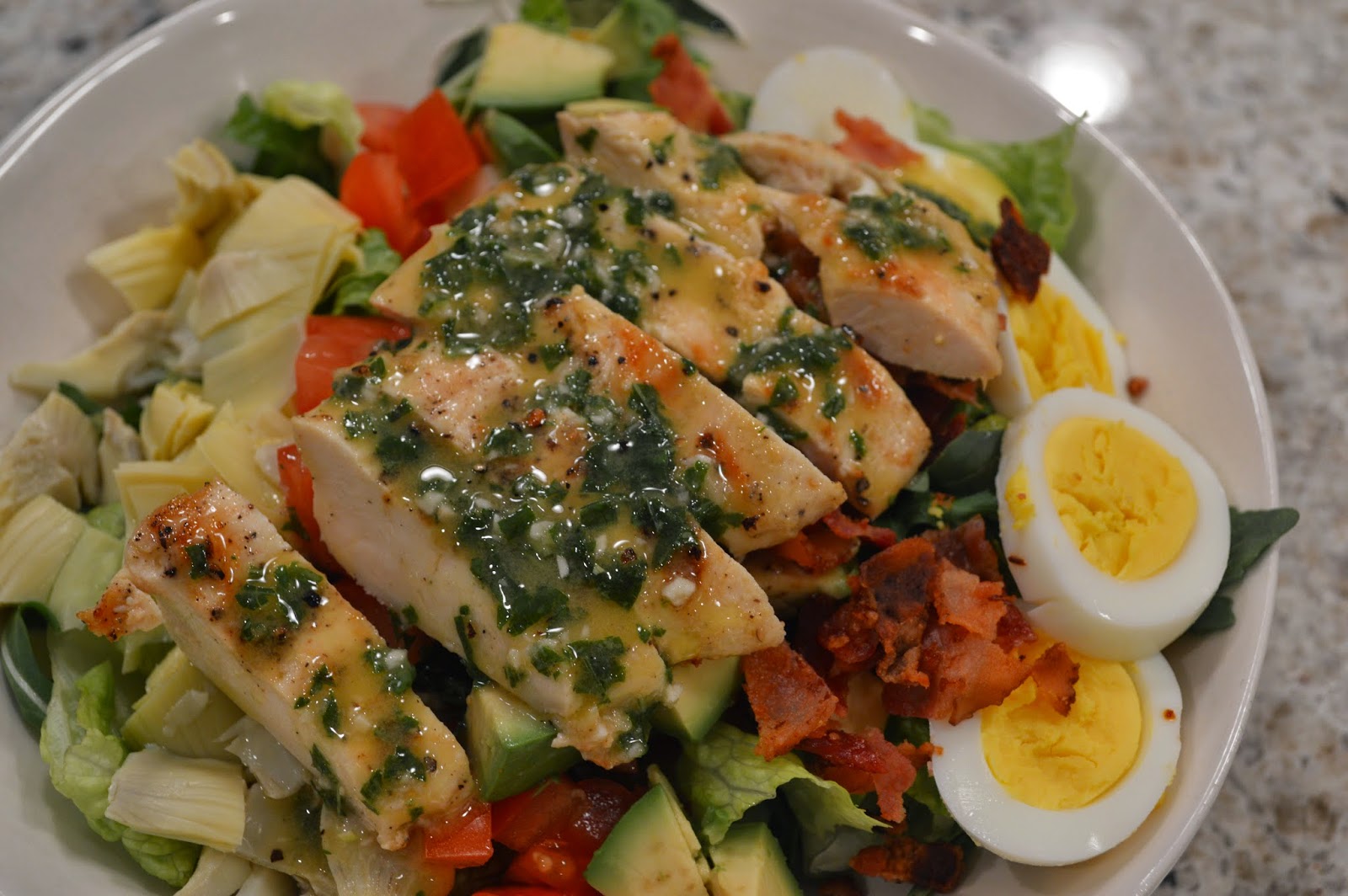 peace. love. & good food. Cobb Salad with Basil Vinaigrette