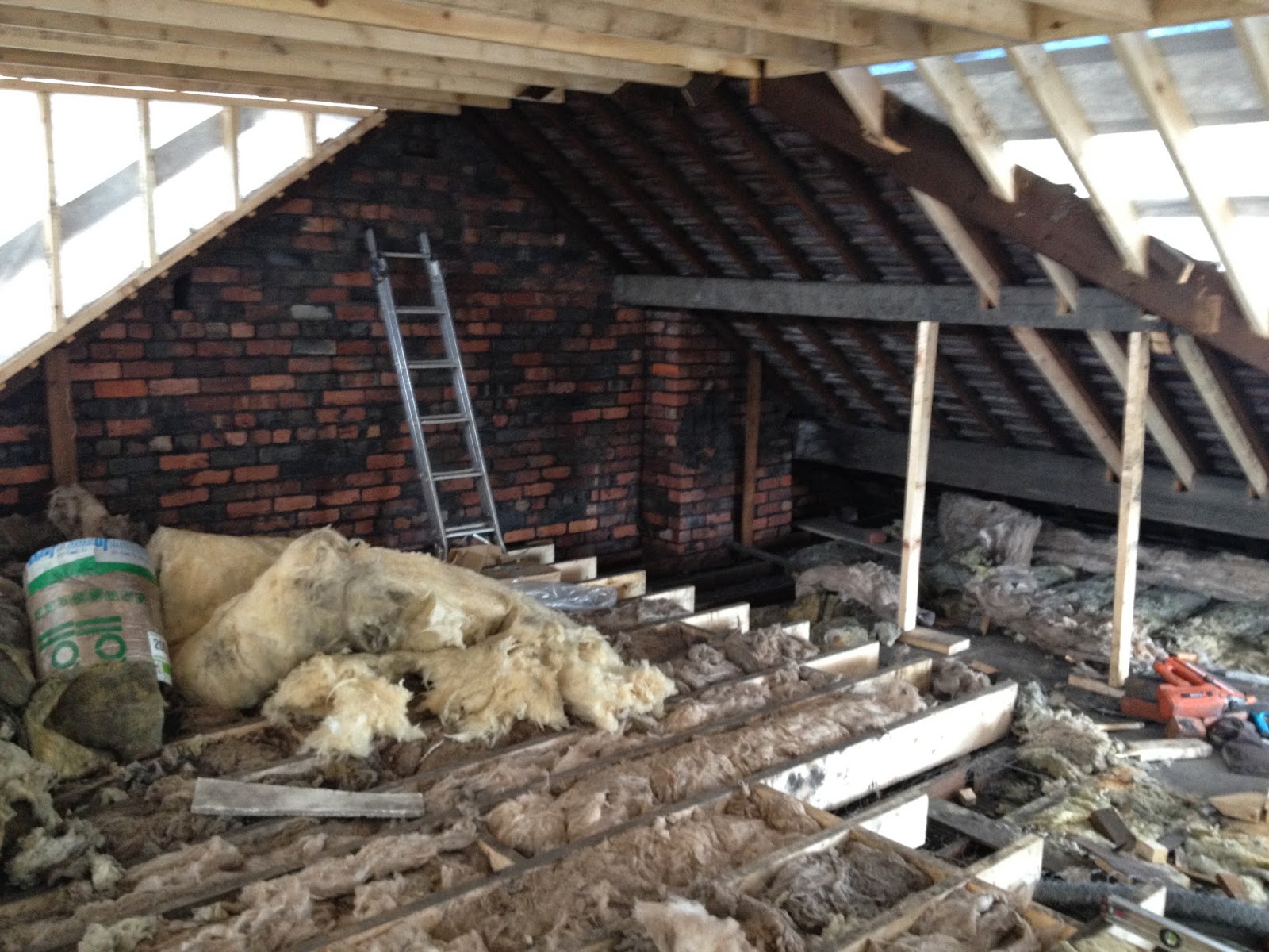 Our Loft Conversion Diary Day 8 Steel, and Floorboards