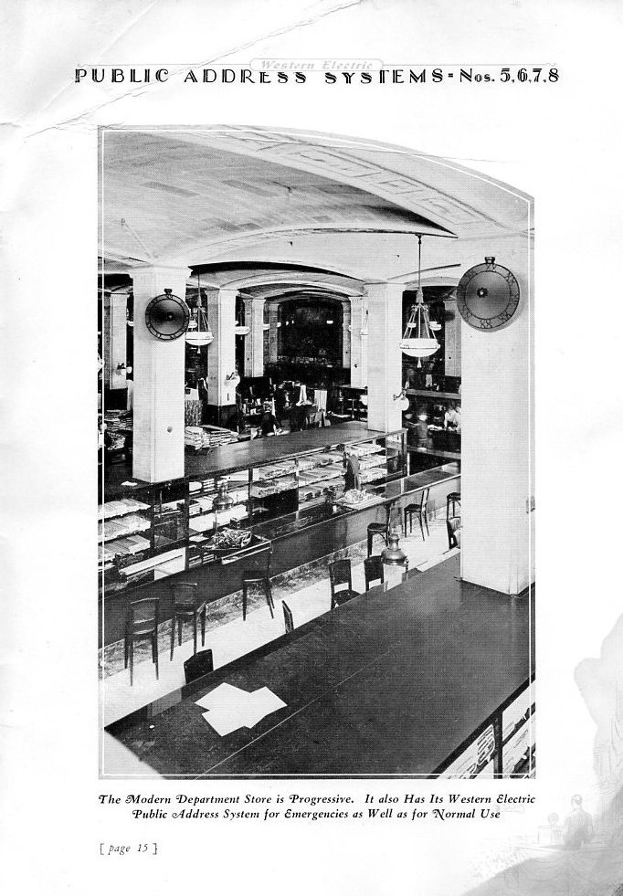 retro vintage modern hifi Western Electric Public Address Systems