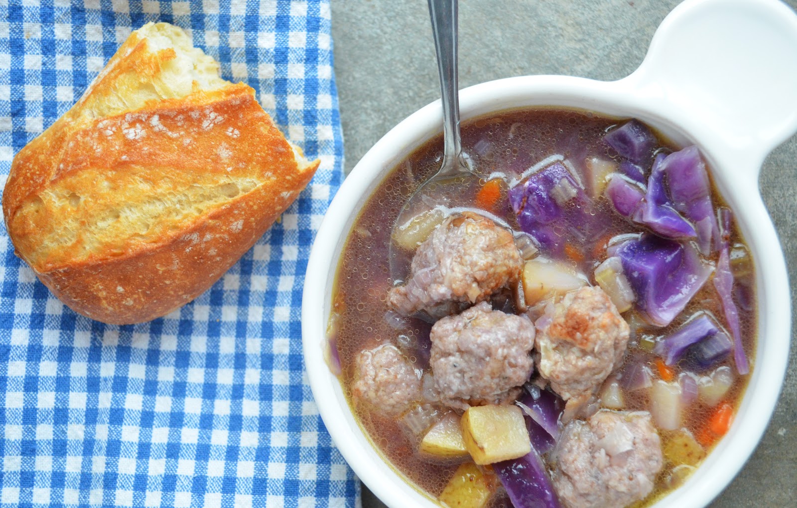 iron stef cabbage soup with sauerkraut pork balls
