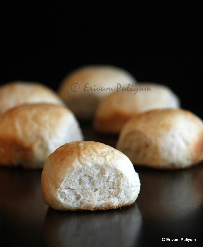 Erivum Puliyum Pav Bread (Eggless) Bombay Pav (Step by Step Pics)