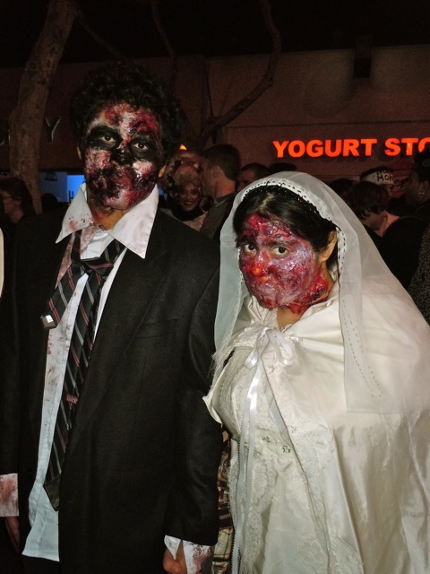 West Hollywood Halloween zombie bride