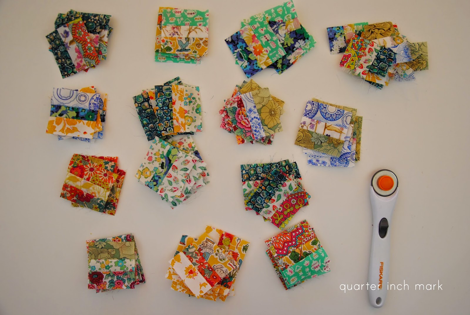 1/4" mark Tutorial Hana Patchwork Book/Planner Cover