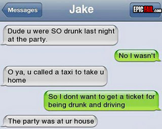 text message funny fail drunk at party