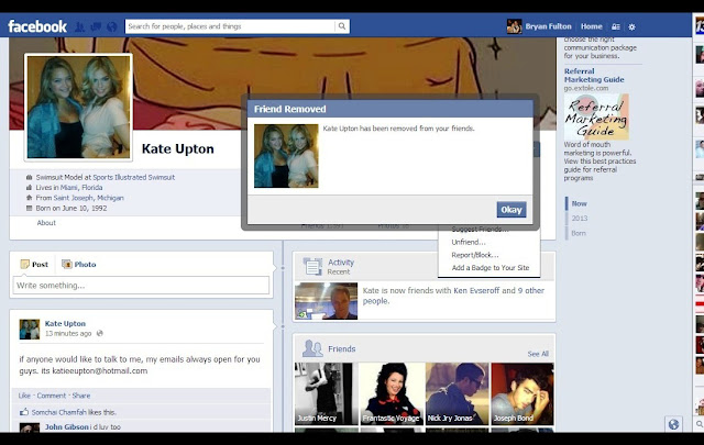 Deuces Kate Upton Unfriended 