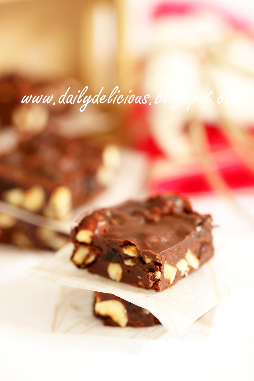 dailydelicious: Prune and hazelnut chocolate squares: Delicious ...