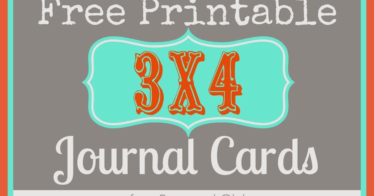 Free Printable Journal Cards