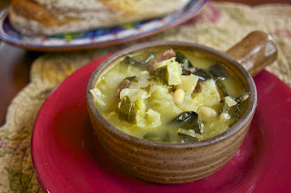Cabbage Soup- Kale & White Bean- simplelivingeating.com
