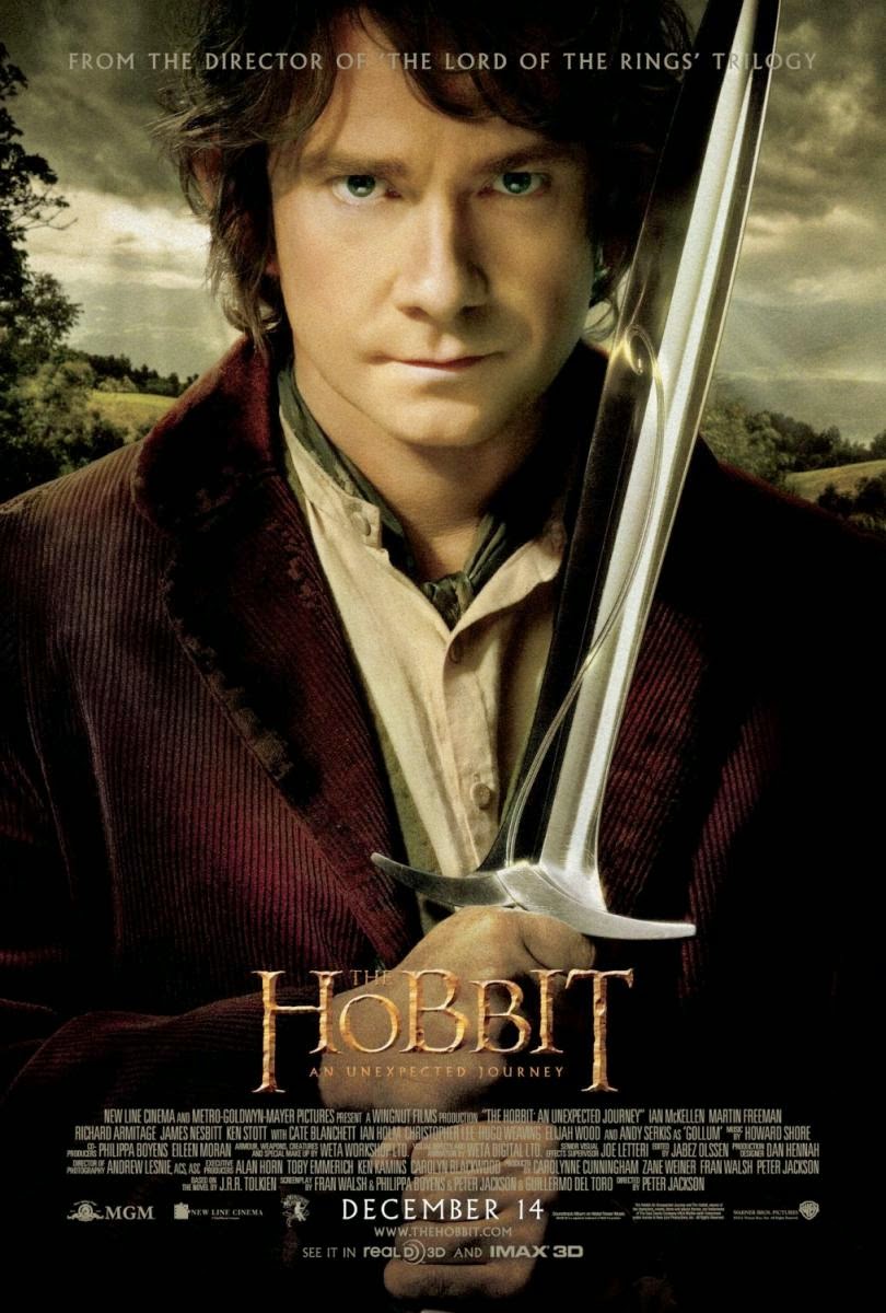Cartel de la película Hobbit, viaje, inesperado, Peter, Jackson