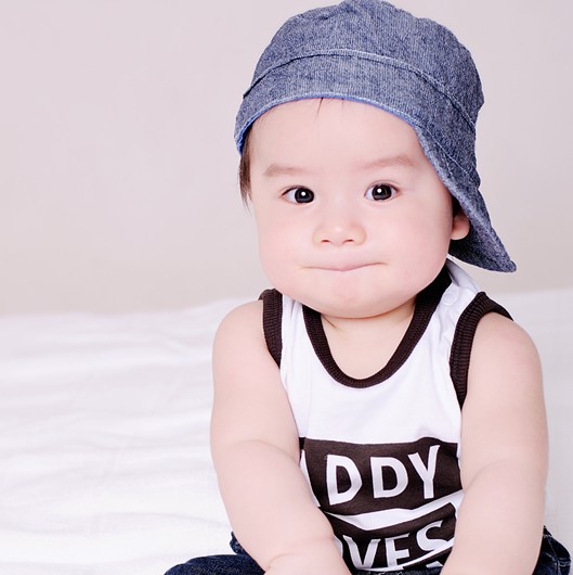 cute chinese baby boy Stock Free Images